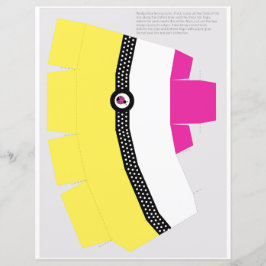 DIY Favor Box Afdrukbaar om Vette assemblage te kn