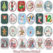 DIY feestelijke adventskalender Sticker (Voorkant)