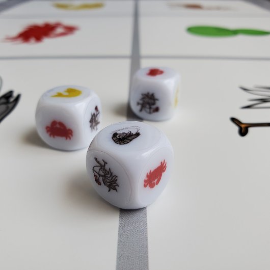 DIY Fish Prawn Crab Dice | Bdaaruit-Cua Cá Cp/魚 蝦 Sticker