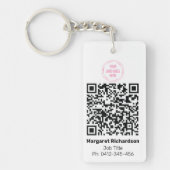 DIY Foto-ID Digitale QR-code Sleutelhanger (Voorkant)