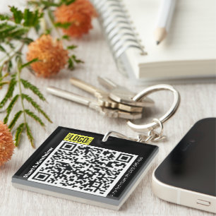DIY Foto-ID Logo QR-code Sleutelhanger