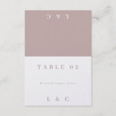 DIY Gevouwen Moderne Dirty Pink Place Kaarten (Voorkant)