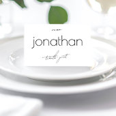 DIY Gevouwen Zwart Wit Trouwplaats Kaarten