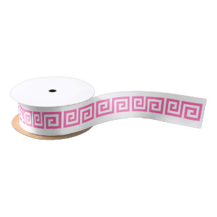 DIY Griekse key "S" & achtergrondkleur - Hot-roze  Lint