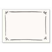 DIY grillige hand getrokken plaats kaart (Achterkant)