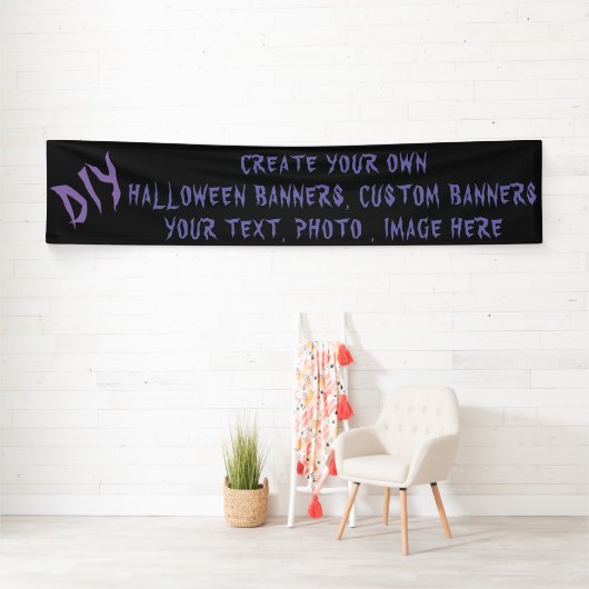 DIY Halloween Banner - Custom Party Decor (Insitu)