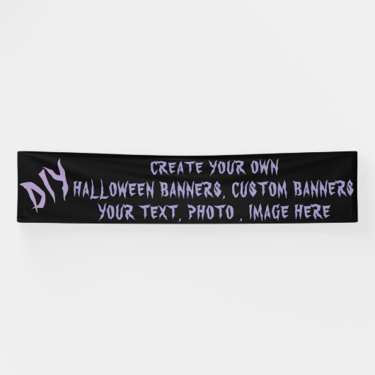 DIY Halloween Banner - Custom Party Decor (Horizontaal)