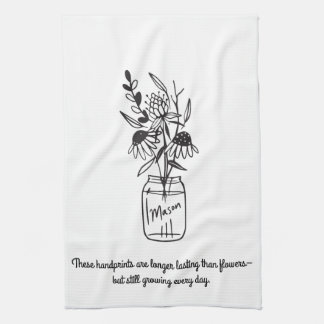 DIY Handprint handdoek