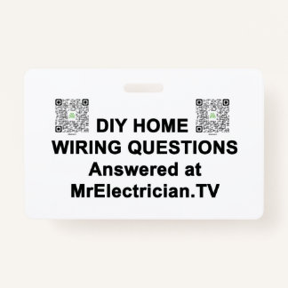DIY HOME BEDRADING VRAGEN Mr. Elektricien Badge
