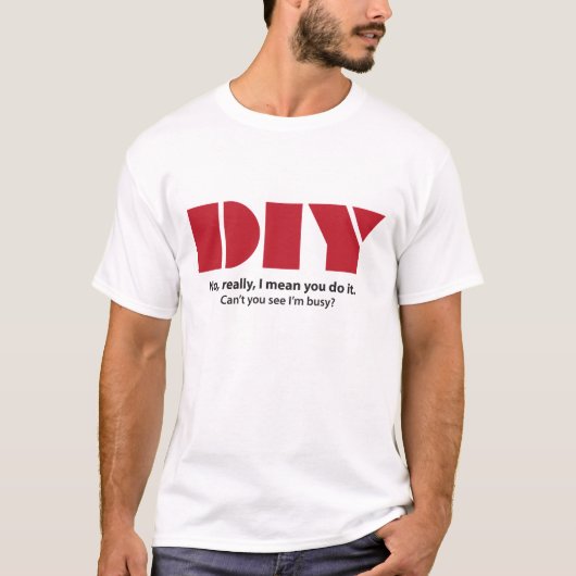 DIY Ik heb het druk. T-shirt (Voorkant)