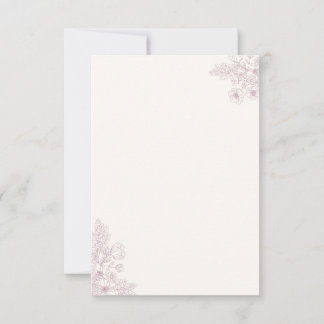 DIY kaart - Verjaardag, vakantie, etc. Roze en crè