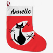 DIY Kerstkous - Atomic Age Cat Starburst Grote Kerstsok (Voorkant)