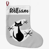 DIY Kerstkous - Atomic Age Cat Starburst Grote Kerstsok (Voorkant)