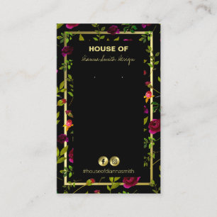 DIY-Ketting- en oorkaarthouder Visitekaartje