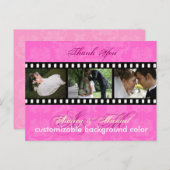 DIY Kleur/Damask Foto's Dank u briefkaarten (Voorkant / Achterkant)