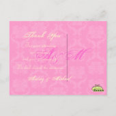 DIY Kleur/Damask Foto's Dank u briefkaarten (Achterkant)