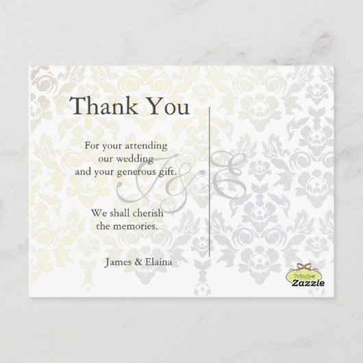 DIY Kleur, Dank u briefkaarten (Achterkant)