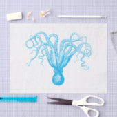 DIY Kleur Gestileerde Octopus Tekening #8 Tissuepapier (Craft)