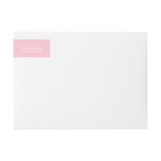 DIY kleur Sla de datum bruiloft wrap around label (Voorkant)
