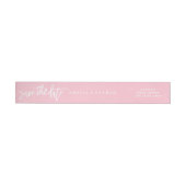 DIY kleur Sla de datum bruiloft wrap around label (Individueel)