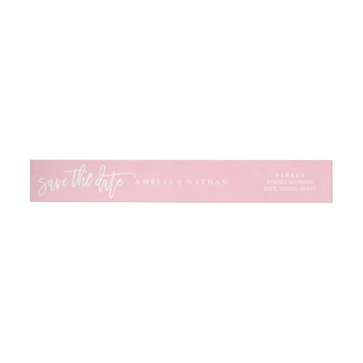 DIY kleur Sla de datum bruiloft wrap around label (Individueel)