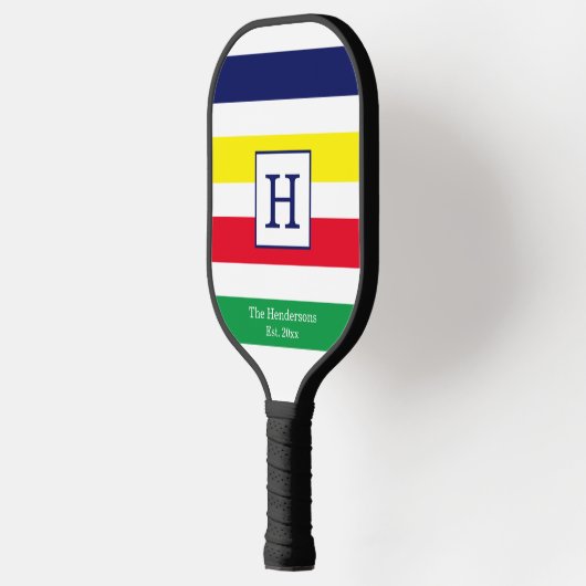 DIY-kleuren 4 Stripe Red Blue Green White Pickleball Paddle (Links)