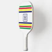 DIY-kleuren 4 Stripe Red Blue Green White Pickleball Paddle (Links)
