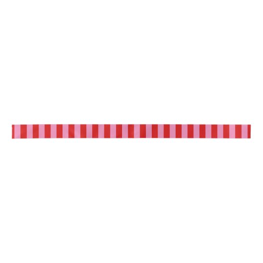DIY-kleuren brede multistrips - Hot-roze rood Lint (Voorkant)