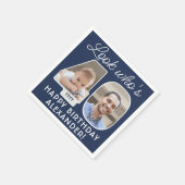 DIY Kleuren · Kijk Wie is 40 Verjaardagsfeest 2 Fo Servet (Hoek)