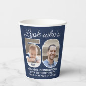 DIY Kleuren · Kijk Wie is 50 Verjaardagsfeest 2 Fo Papieren Bekers (Voorkant)