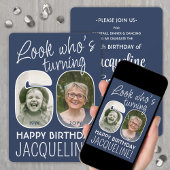 DIY Kleuren · Kijk Wie is 60 Verjaardagsfeest 2 Fo Kaart