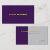 DIY kleuren+lettertypen visitekaartje (Voorkant / Achterkant)