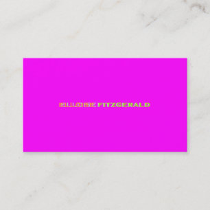 DIY-kleuren+lettertypen visitekaartje/neonroze Visitekaartje