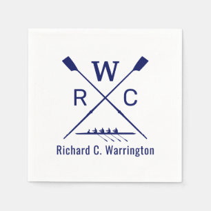 DIY Kleuren Roeiend Crew Blades Oars Boot Naam INI Servet