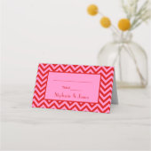 DIY-kleuren Roze #3 Rode Chevron Zigzag (Voorkant)