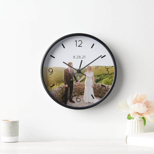 DIY Klok | Aangepaste foto, naam, tekst (Huis)