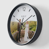 DIY Klok | Aangepaste foto, naam, tekst (Hoek)