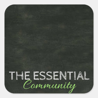 DIY-label Vierkante Sticker