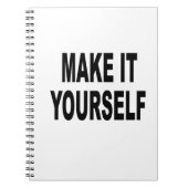 DIY Maak het zelf op uw eigen agenda Notitieboek (Voorkant)