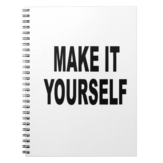 DIY Maak het zelf op uw eigen agenda Notitieboek (Voorkant)