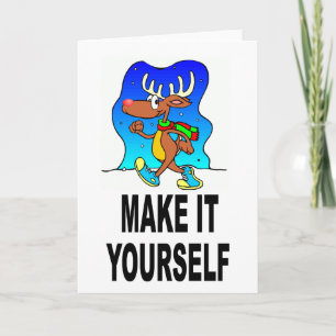 DIY Maak het zelf op uw eigen kerstkaart Feestdagen Kaart