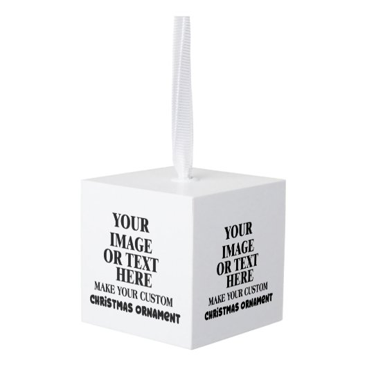 DIY, maak uw eigen persoonlijke kerstversiering Kubus Ornament (Achter hoekig)