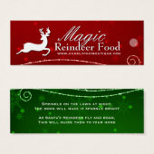 DIY - Magische rendieren eten hangen Labels Mini Visitekaartjes (Voorkant /achterkant)