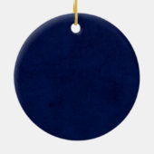 DIY Midnight Blue Background Custom Home Cadeauide Keramisch Ornament (Achterkant)
