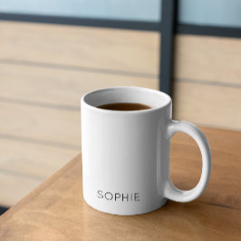 DIY-Mok | Aangepaste kleur, tekst, naam, monogram Koffiemok
