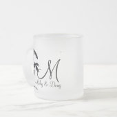 DIY Palm Tree Destination Logo Matglas Koffiemok (Voorkant links)