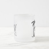 DIY Palm Tree Destination Logo Matglas Koffiemok (Center)