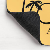 DIY Palm Tree Destination Logo Muismat (Hoek)