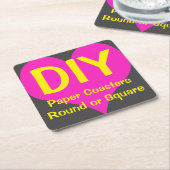 DIY - Papieren Onderzetters 6/set (Schuin)