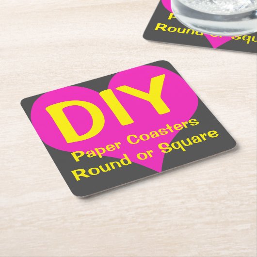 DIY - Papieren Onderzetters 6/set (Schuin)